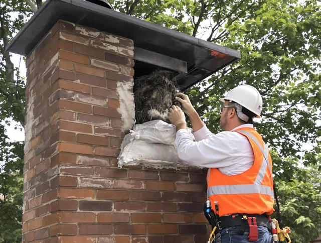 Humane removal of debris and animals by Worthington Chimney Sweep in Worthington, OH