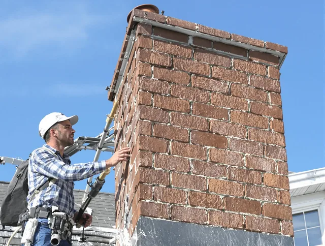 Brickwork for a chimney rebuild by Worthington Chimney Sweep in Worthington, OH