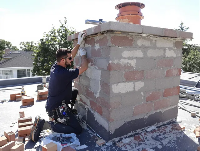 Advanced chimney repair process by Worthington Chimney Sweep in Worthington, OH