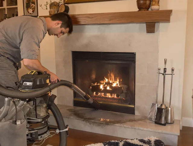 Routine fireplace upkeep by Worthington Chimney Sweep in Worthington, OH