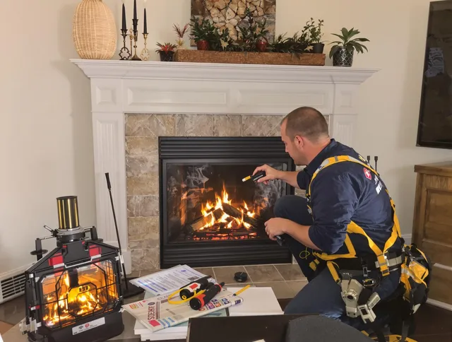 Safety-focused fireplace inspection by Worthington Chimney Sweep in Worthington, OH